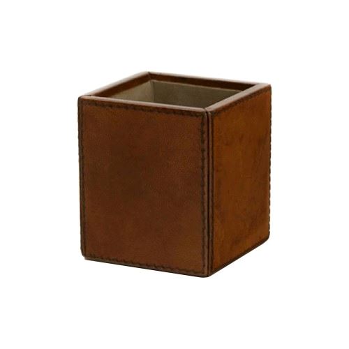 Leather Pen Holder - Tan Eclectic House