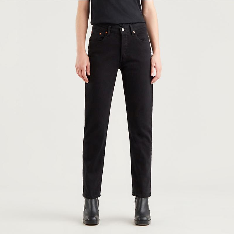 Levi's 501 Original Cropped Jeans - Black Sprout Levi's