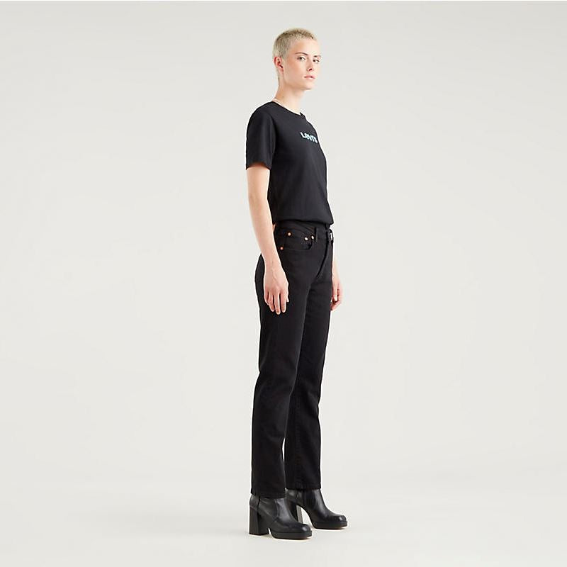 Levi's 501 Original Cropped Jeans - Black Sprout Levi's