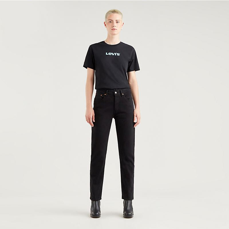 Levi's 501 Original Cropped Jeans - Black Sprout Levi's