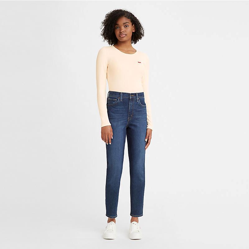Levi's High Waisted Mom Jeans - Winter Cloud – Eclectic House
