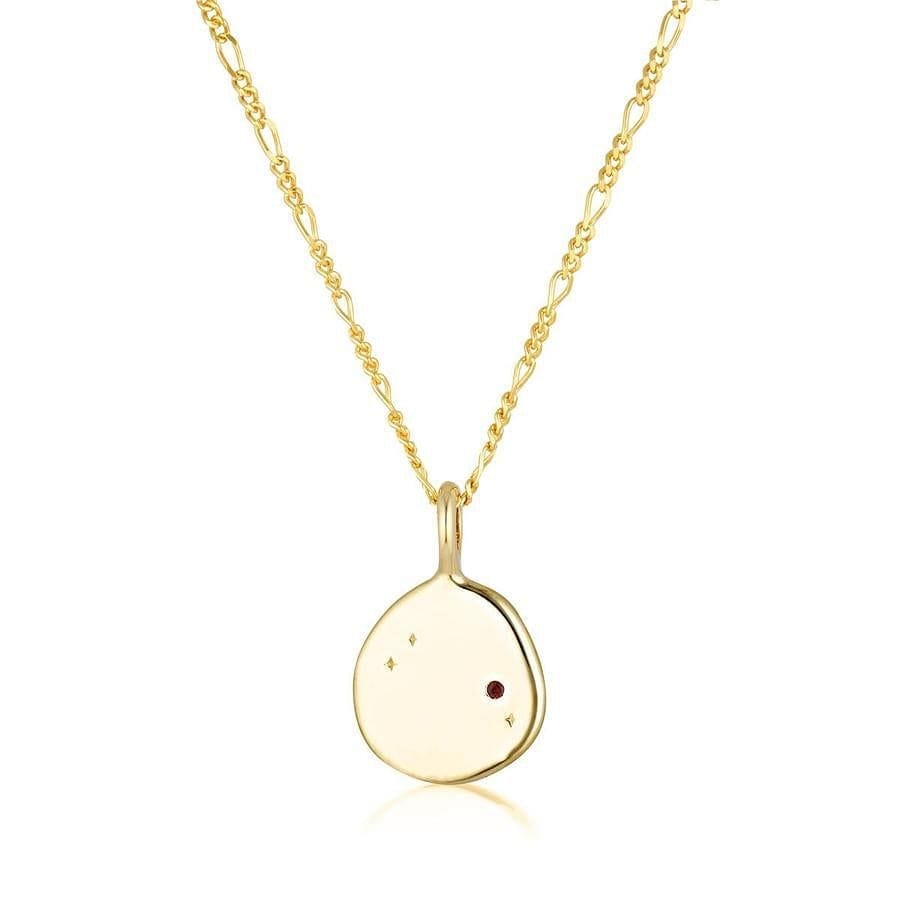 Linda Tahija Aries Zodiac Figaro Necklace - Gold Linda Tahija