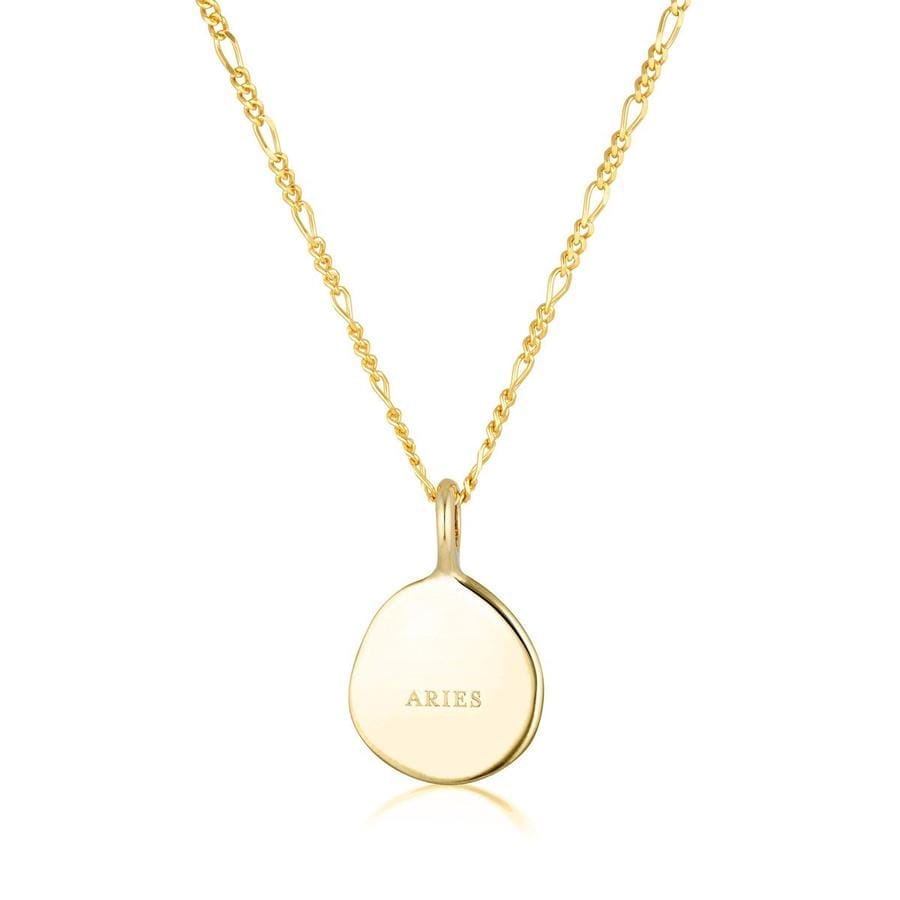 Linda Tahija Aries Zodiac Figaro Necklace - Gold Linda Tahija