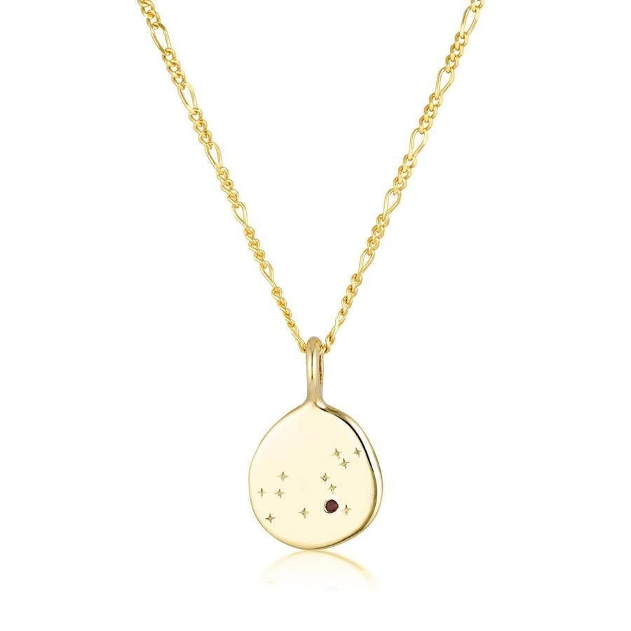 Linda Tahija Leo Zodiac Figaro Necklace - Gold Linda Tahija