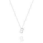 Linda Tahija Letter Necklace B Sterling Silver Linda Tahija