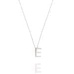 Linda Tahija Letter Necklace E Sterling Silver Linda Tahija