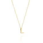 Linda Tahija Letter Necklace L Yellow Gold Linda Tahija