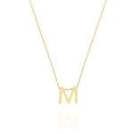 Linda Tahija Letter Necklace M Yellow Gold Linda Tahija