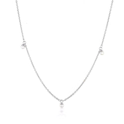 Linda Tahija Orion Freshwater Pearl Necklace - Silver Linda Tahija