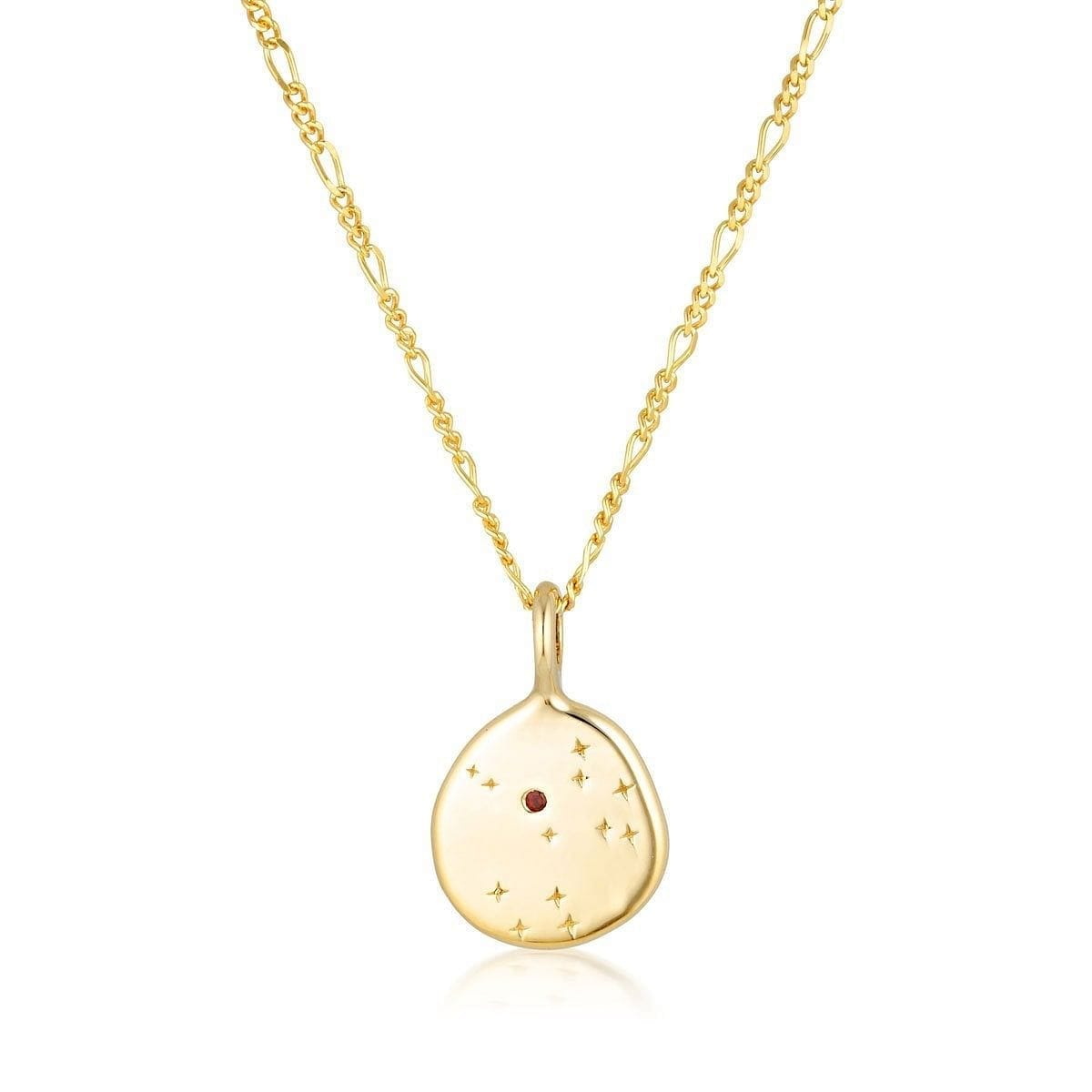 Linda Tahija Sagittarius Zodiac Figaro Necklace - Gold Linda Tahija