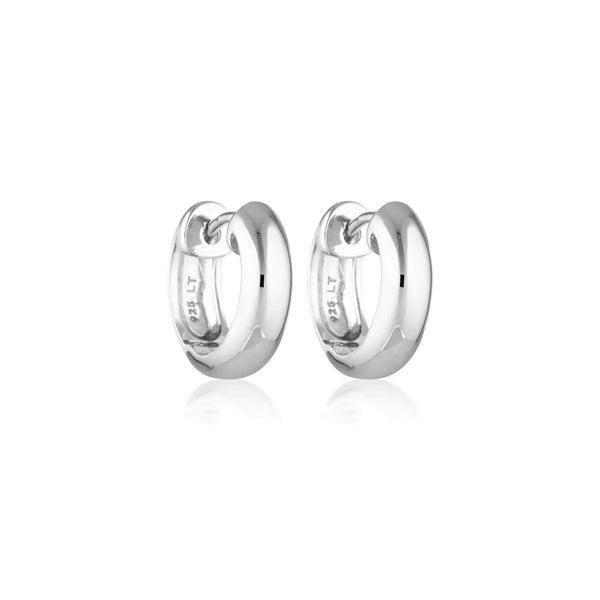 Linda Tahija Solar Huggie Earrings - Silver Linda Tahija