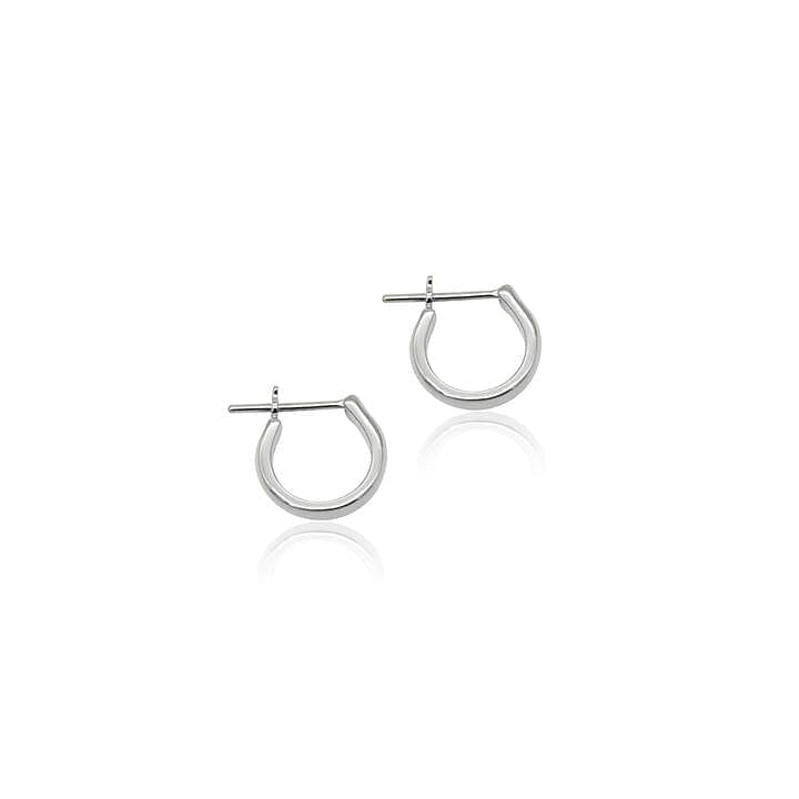 Linda Tahija Staple Hoop Earrings - Silver Linda Tahija