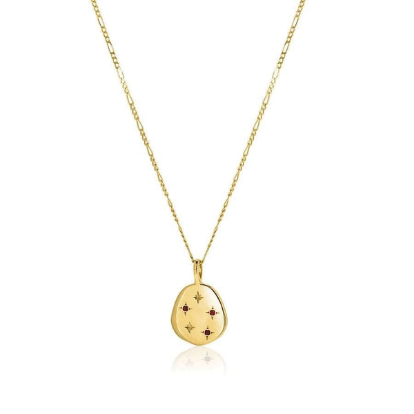 Linda Tahija Stellar Garnet Necklace - Gold Linda Tahija