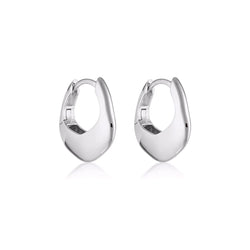Linda Tahija Tote Hoop Earrings - Silver Linda Tahija