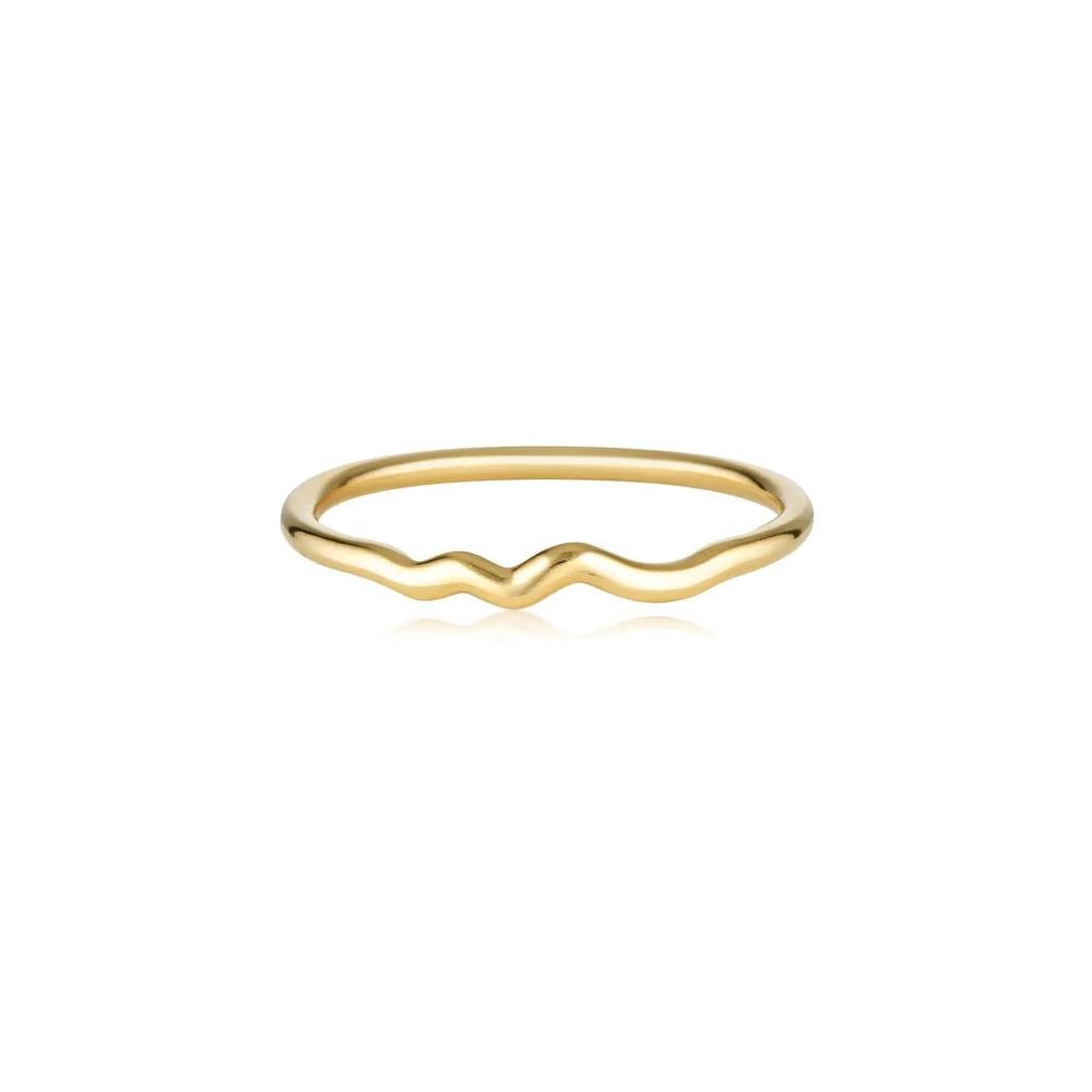 Linda Tahija Wave Ring - Gold Linda Tahija