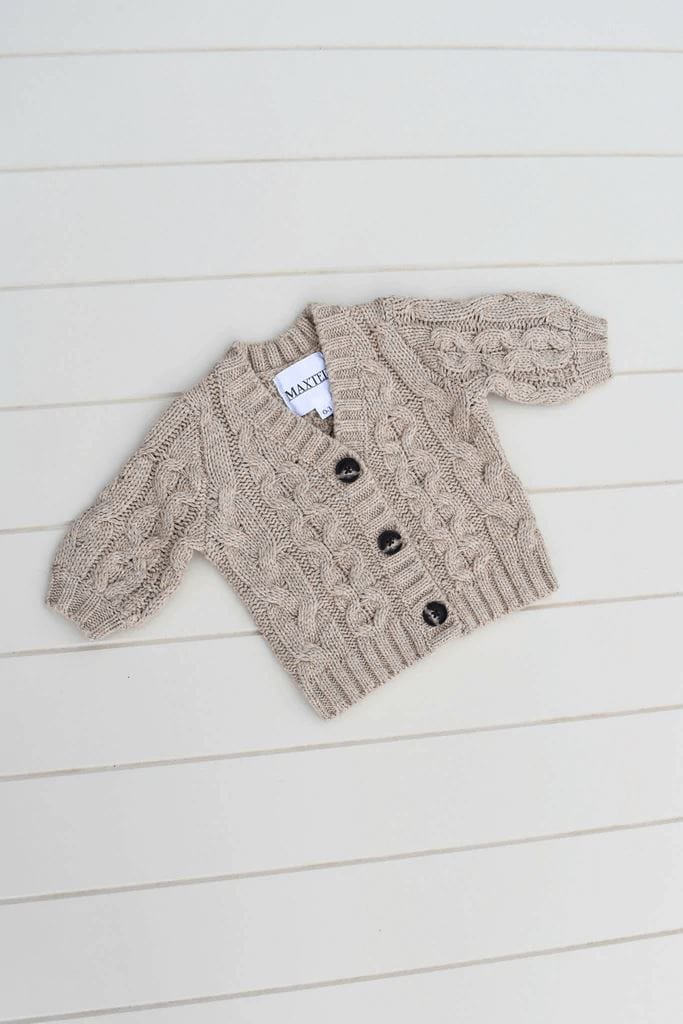 Maxted Jess Button Cardigan Mini Me - Driftwood Maxted