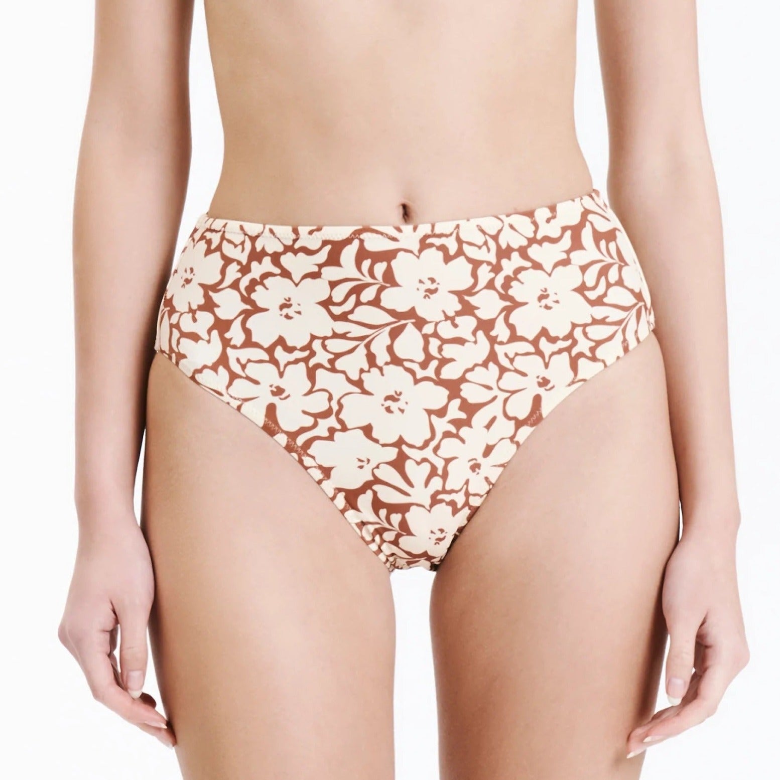 Nude Lucy Boy Leg Brief Bikini Bottoms - Flores Nude Lucy