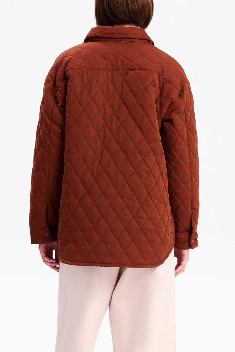 Nude Lucy Filipa Quilted Jacket - Terracotta Nude Lucy