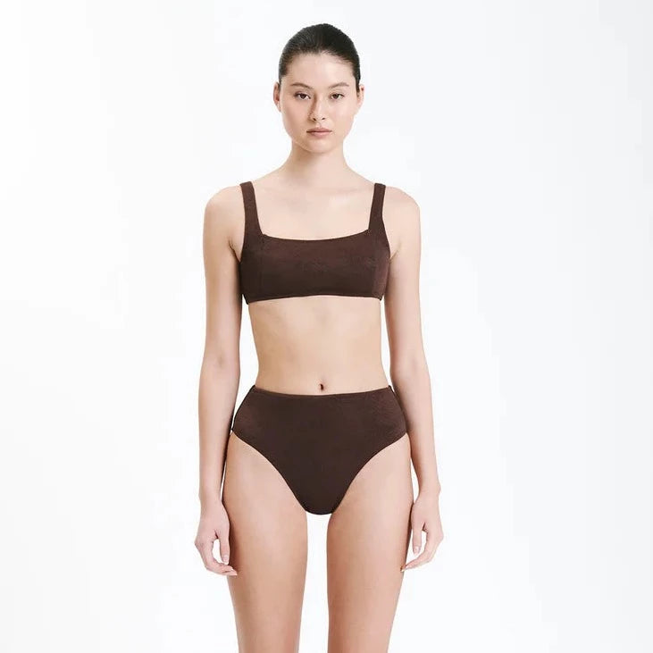 Nude Lucy Square Neck Crop - Cacao Nude Lucy