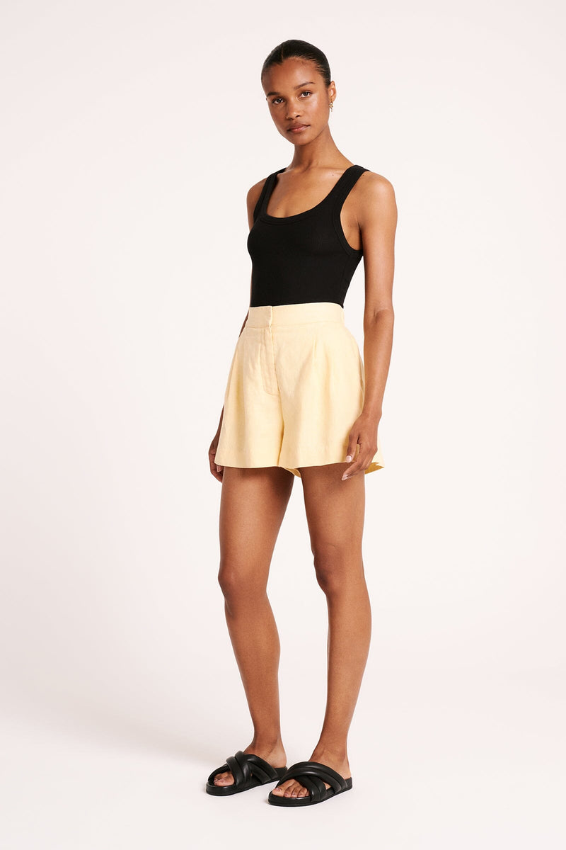 Nude Lucy Thilda Tailored Short- Straw Nude Lucy