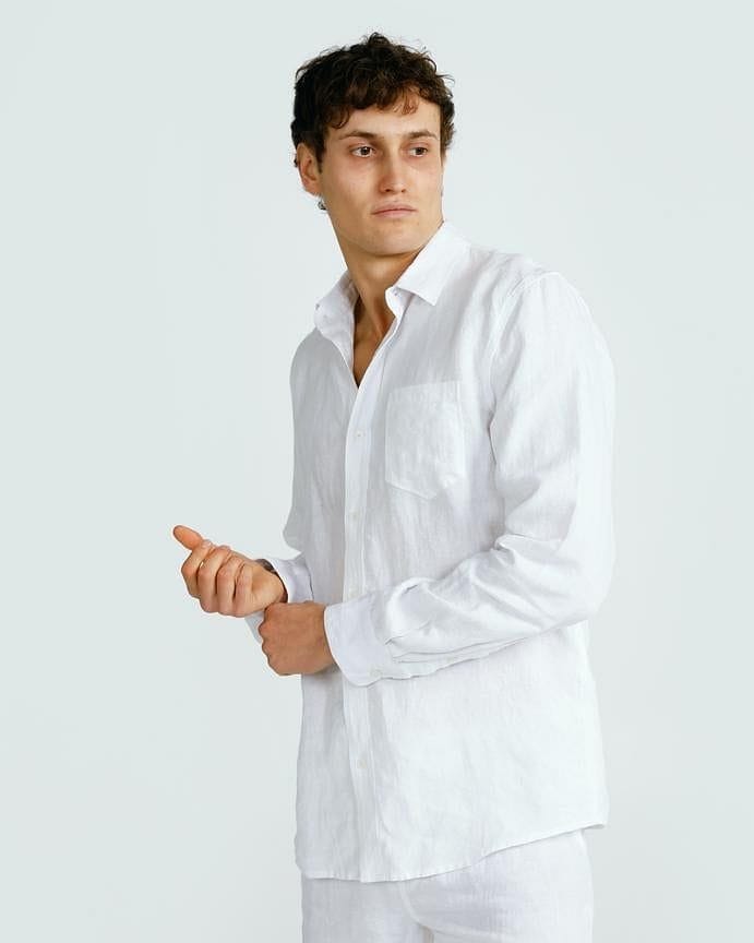 ortc Clothing Co. Linen Shirt - White ortc Clothing Co.