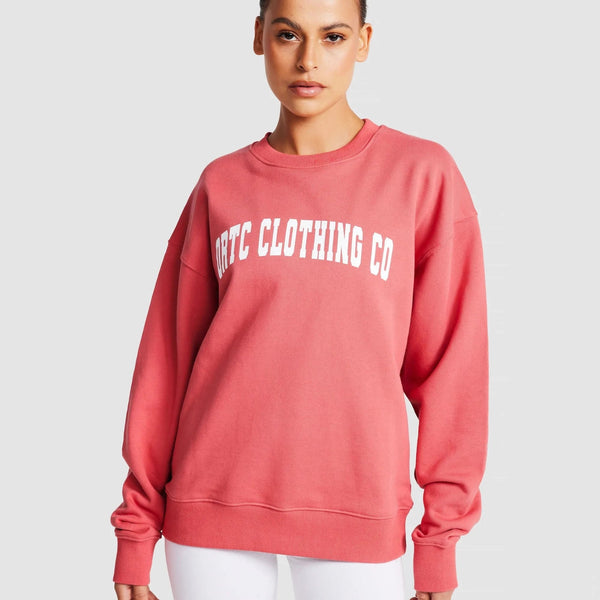 ortc Clothing Co. Unisex College Logo Crew - Red ortc Clothing Co.