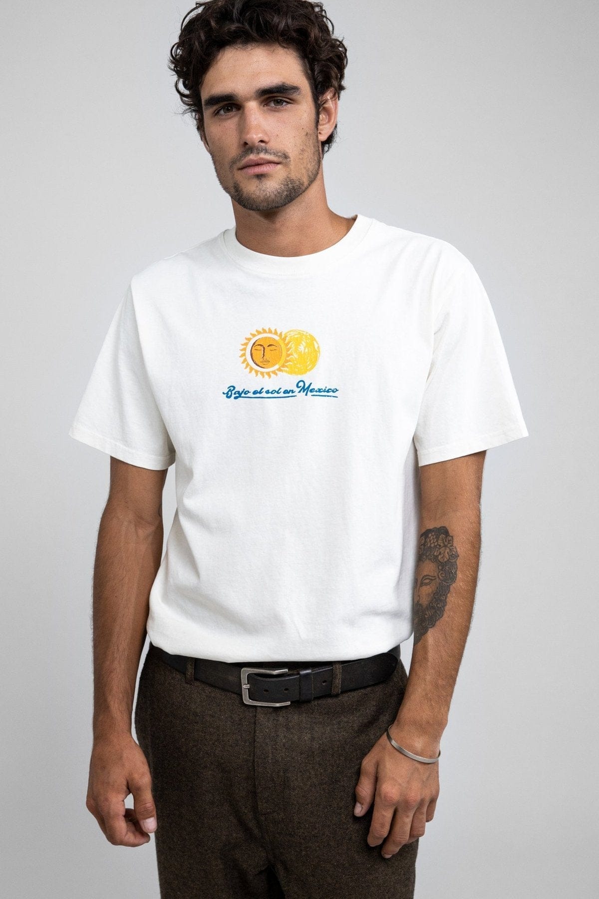 Rhythm Costa Short Sleeve Vintage T-shirt - Vintage White Rhythm