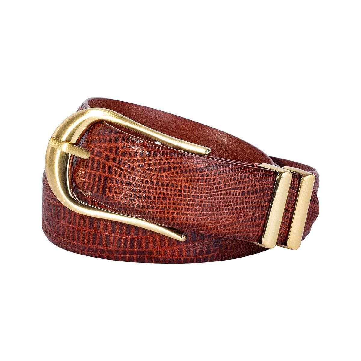 Sancia Inga Belt - Antique Tan Lizard Sancia