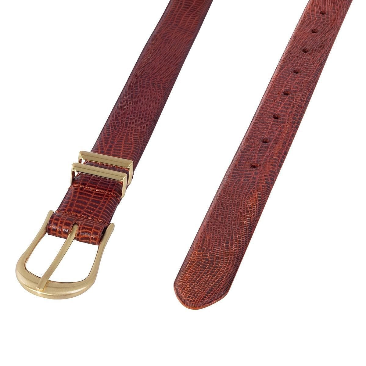 Sancia Inga Belt - Antique Tan Lizard Sancia