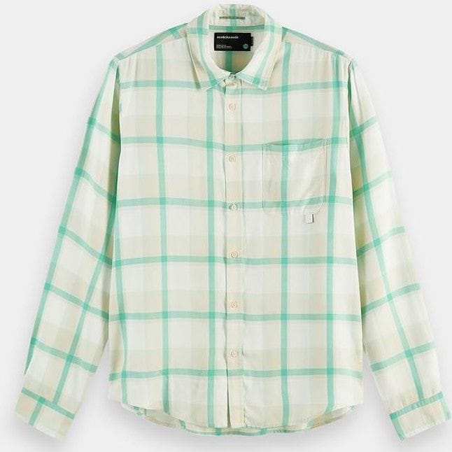 Scotch & Soda Checked Relaxed-fit TENCEL Shirt - Combo D Scotch & Soda