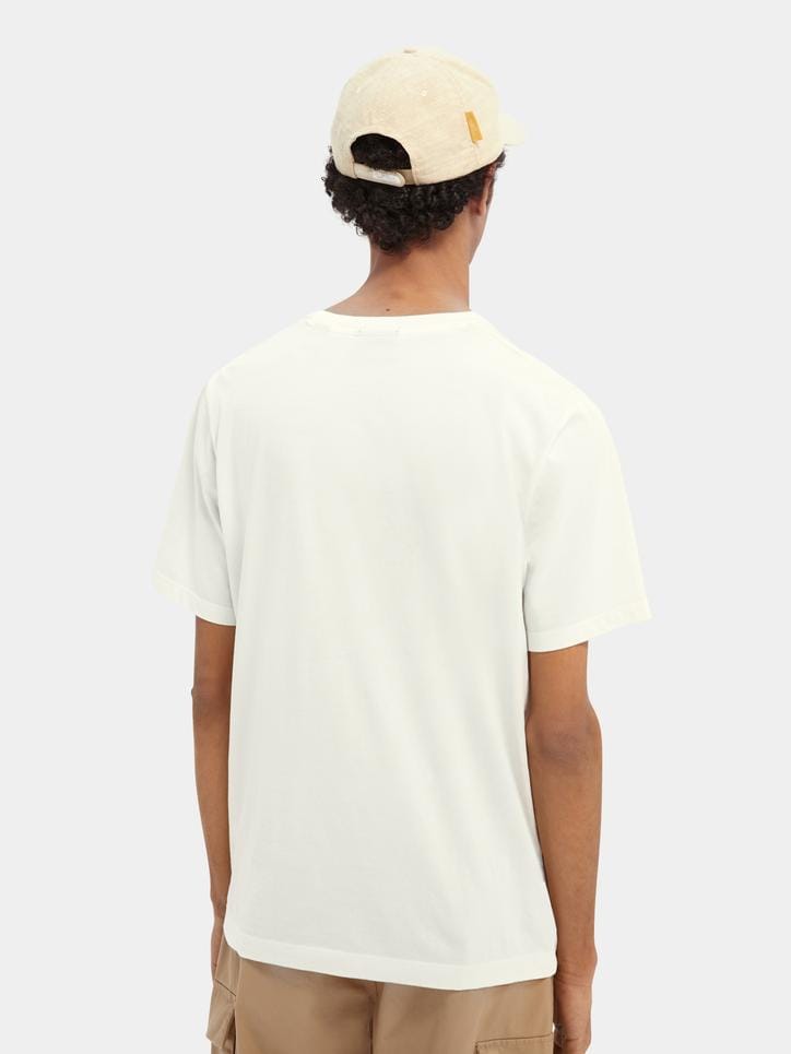 Scotch & Soda Classic Solid Organic Cotton-Jersey T-shirt - Off White Scotch & Soda