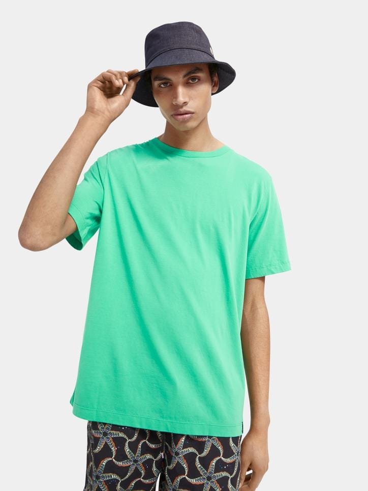 Scotch & Soda Classic Solid Organic Cotton-Jersey T-shirt - Spearmint Scotch & Soda