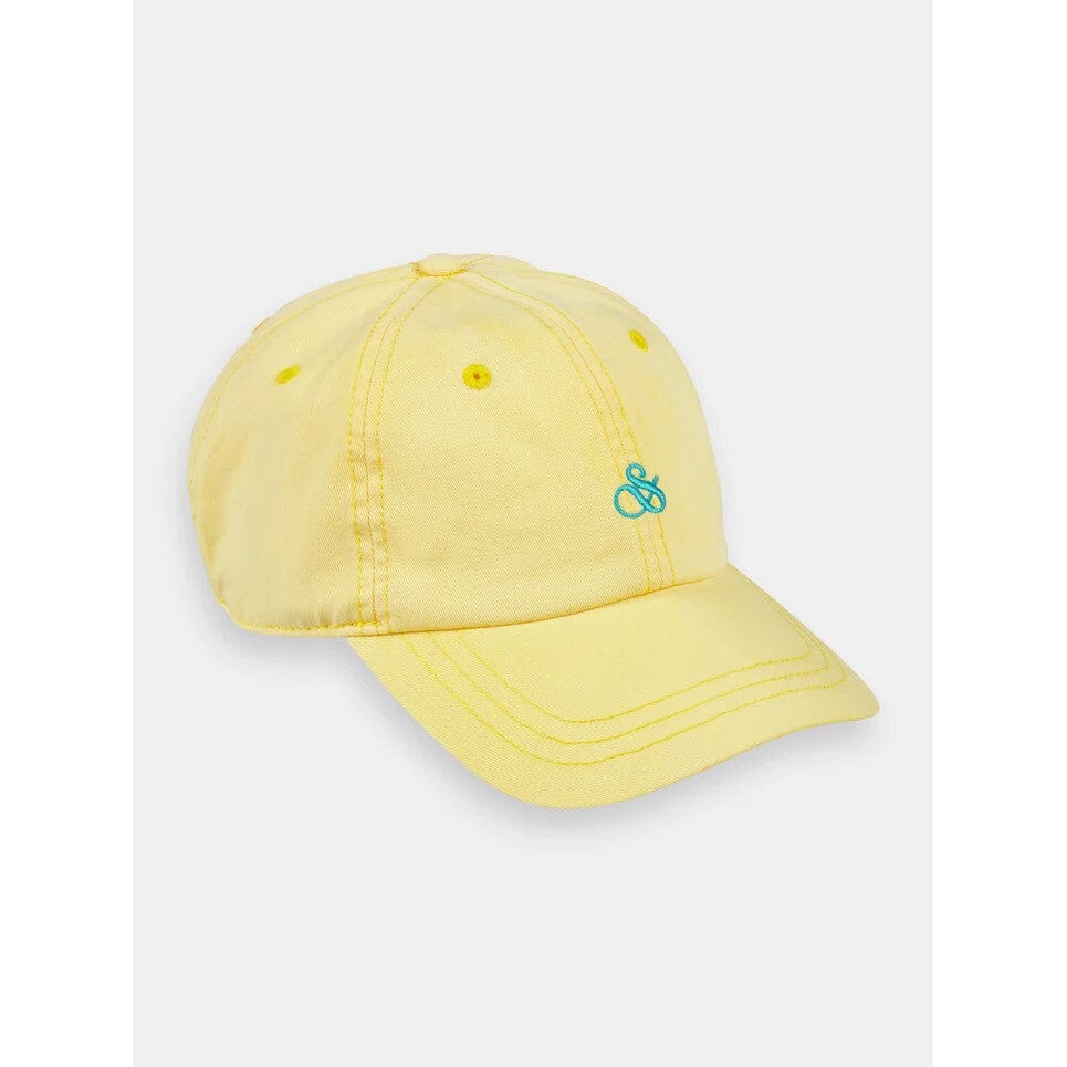 Scotch & Soda Cotton Twill Embroidered Cap - Sun Yellow Scotch & Soda