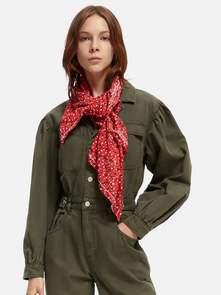 Scotch & Soda Space Floral Printed Scarf Scotch & Soda