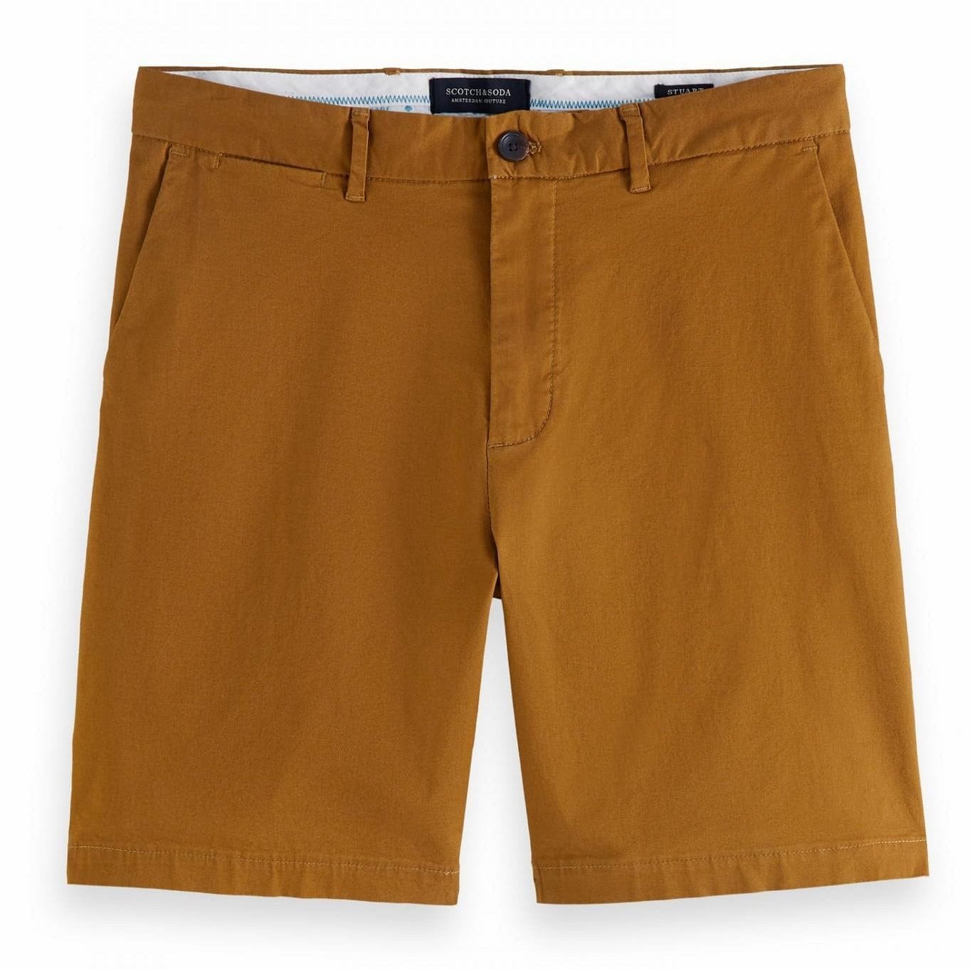 Scotch & Soda Stuart Classic Pima Cotton Short - Nutmeg Scotch & Soda