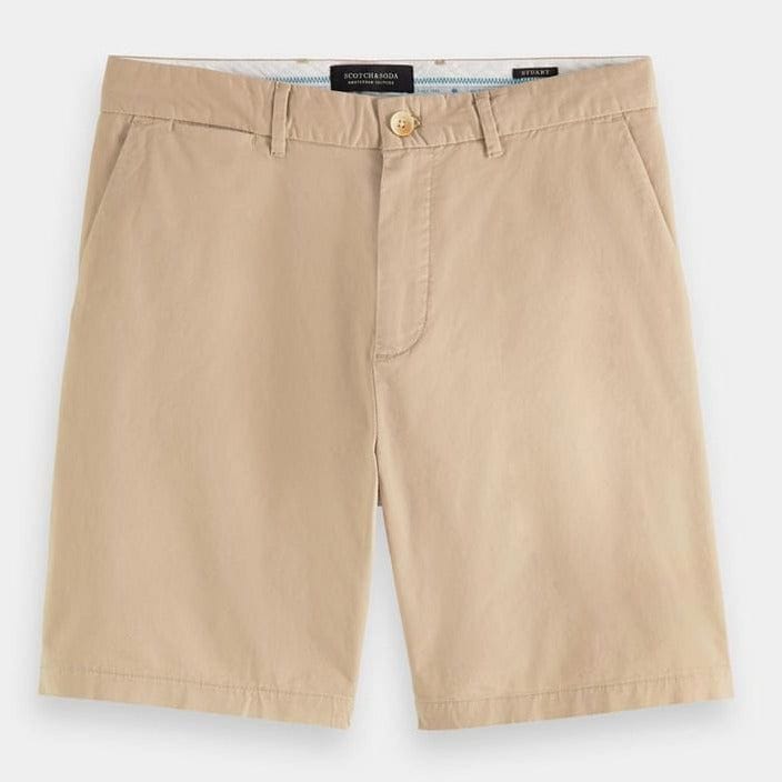 Scotch & Soda Stuart Classic Pima Cotton Short - Sand Scotch & Soda