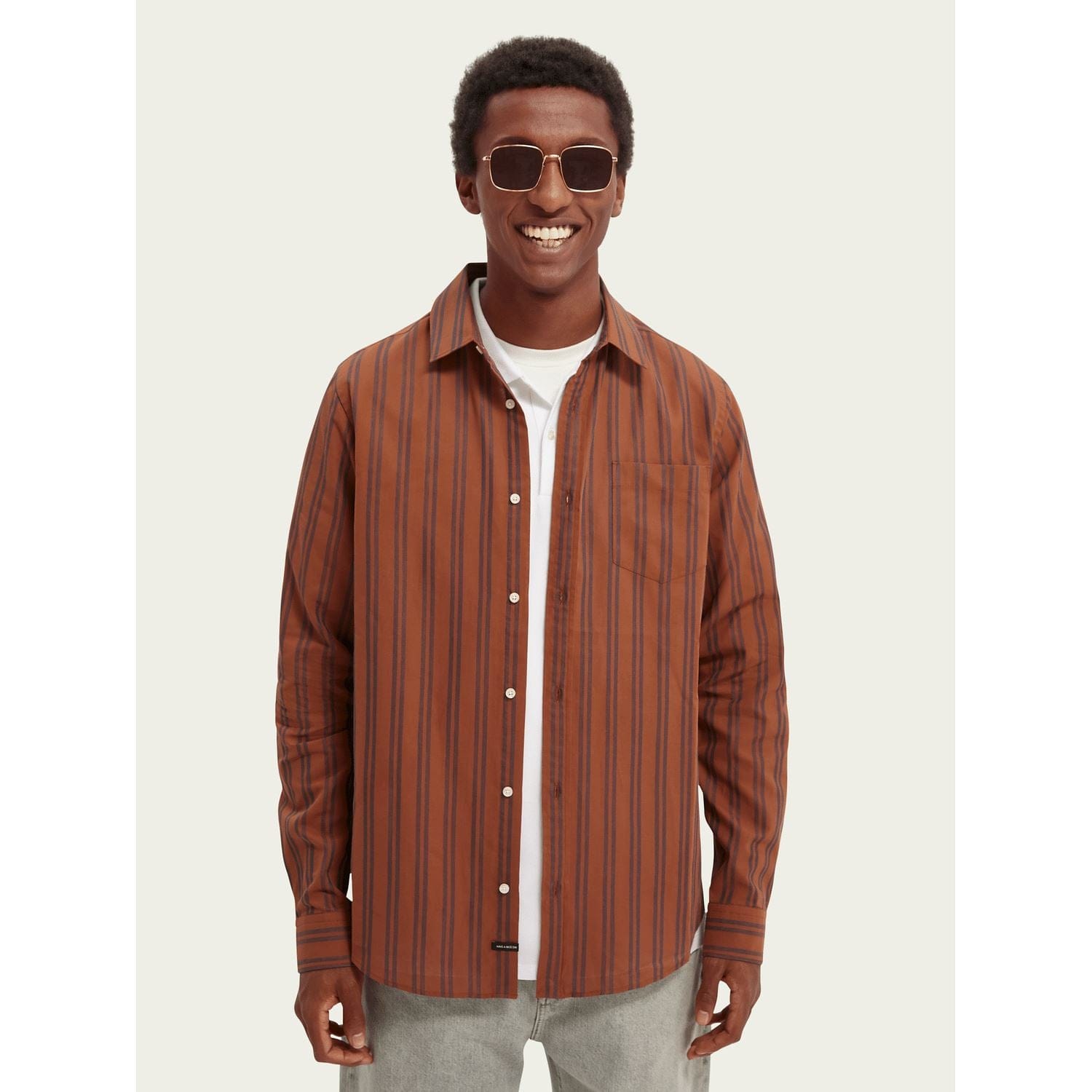 Scotch & Soda Yarn-Dyed Cotton Shirt - Combo B Scotch & Soda