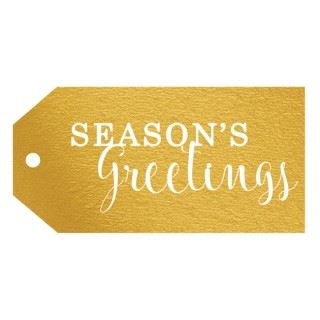 Season's Greetings Gift Tag - Pk 8 Candlebark Creations