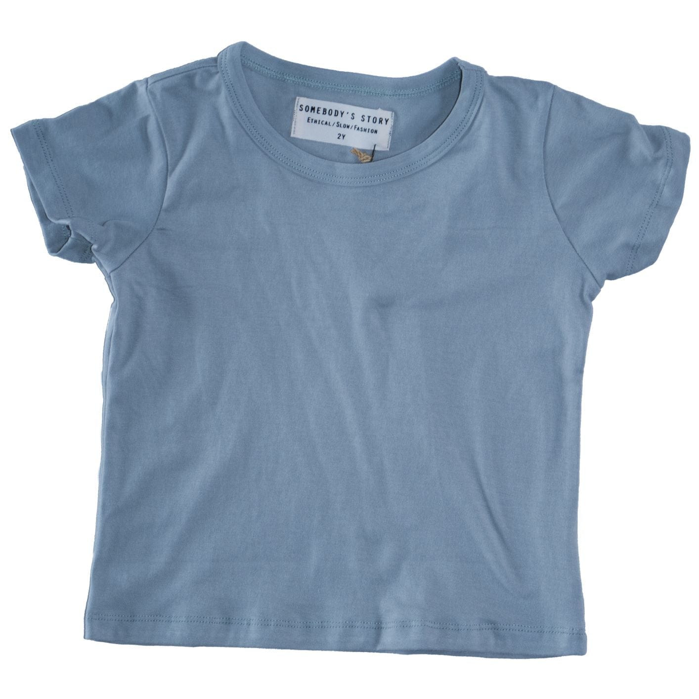 Somebody's Story Kids Crew Neck T-shirt - Blue Gum Somebody's Story