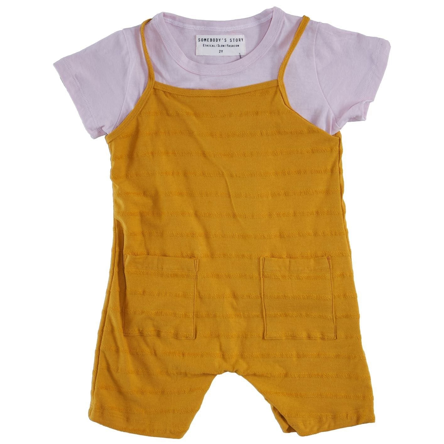 Somebody's Story Kids Dungarees - Yellow Somebody's Story