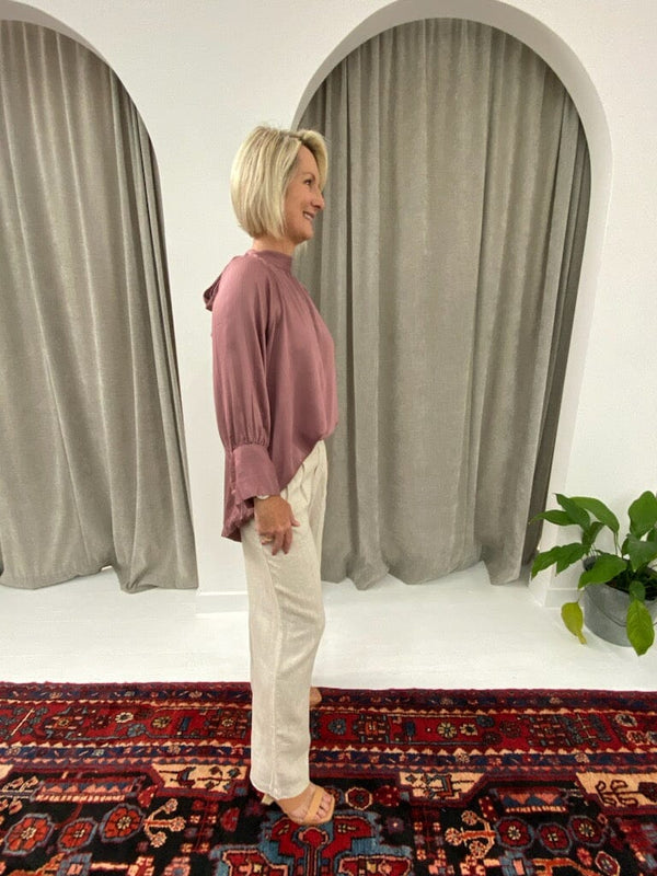 Somebody's Story Tracey Blouse - Mulberry Somebody's Story