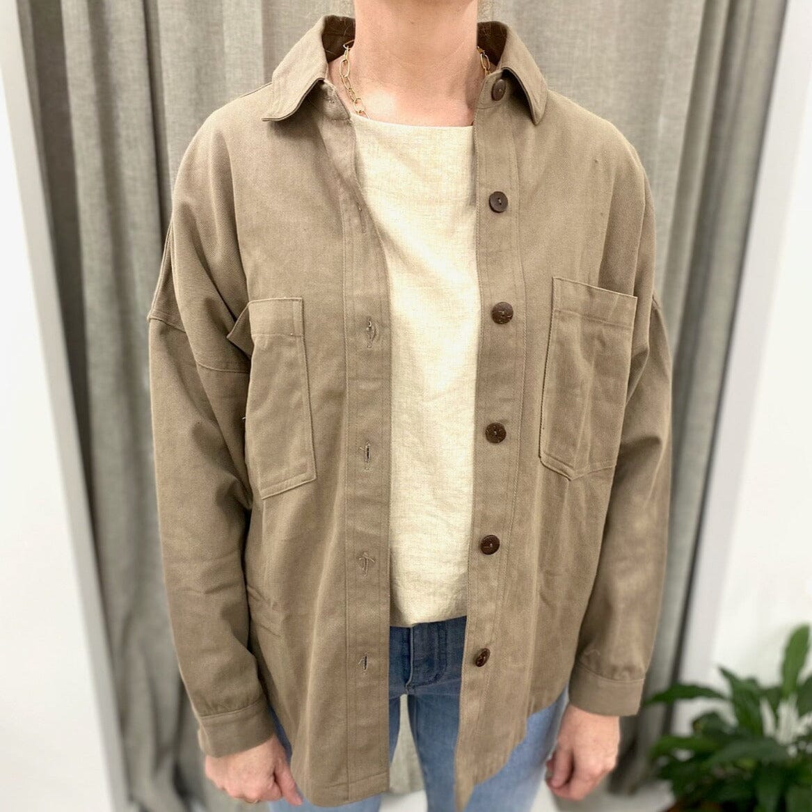 Somebody's Story Utility Jacket - Coffee Somebody's Story