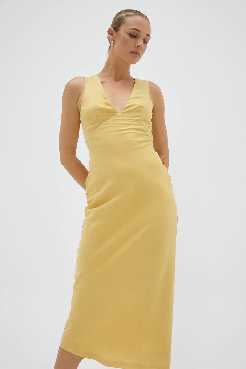 Sovere Arcade Slip Dress - Golden Sovere