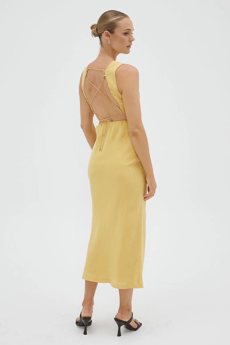 Sovere Arcade Slip Dress - Golden Sovere