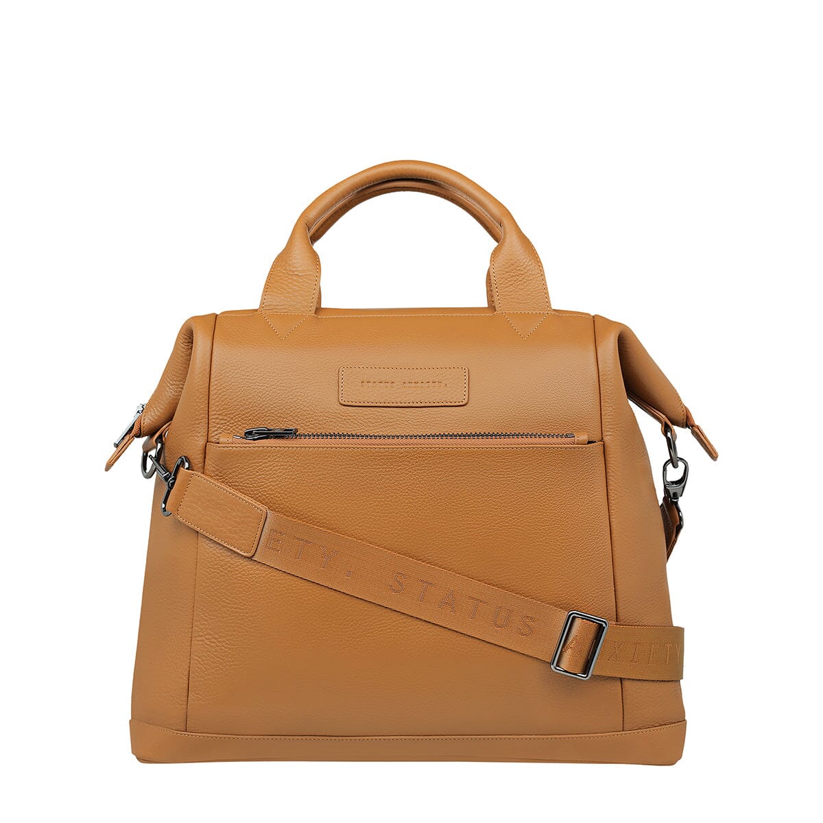 Status Anxiety Comes In Waves Handbag - Tan Status Anxiety