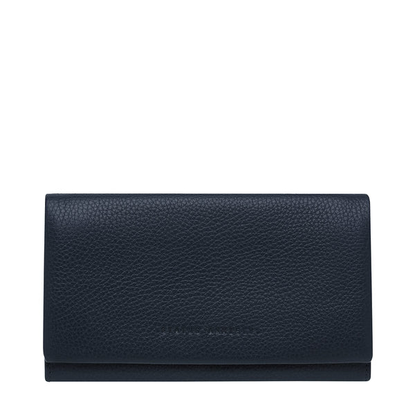 Status Anxiety Nevermind Wallet - Navy Blue Status Anxiety