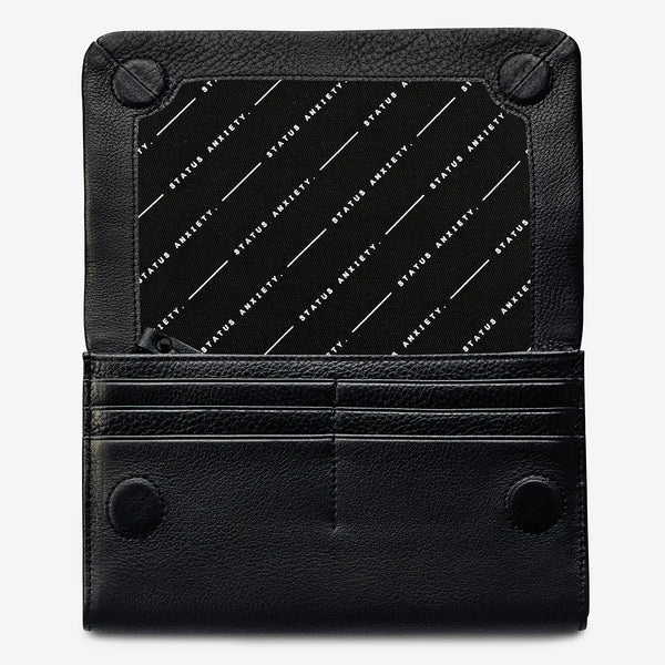 Status Anxiety Remnant Leather Wallet - Black Status Anxiety