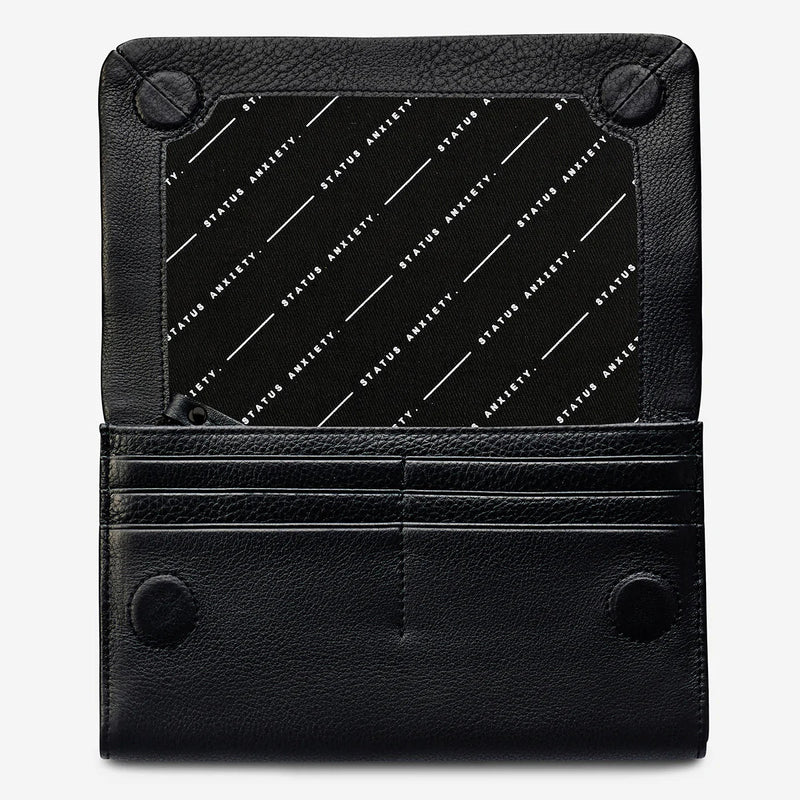 Status Anxiety Remnant Leather Wallet - Black Status Anxiety