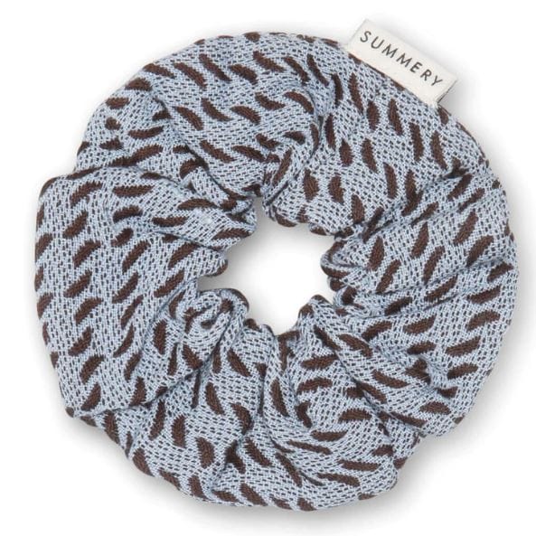 Summery Copenhagen Mio Scrunchie - Blue Heron/Chestnut Summery Copenhagen