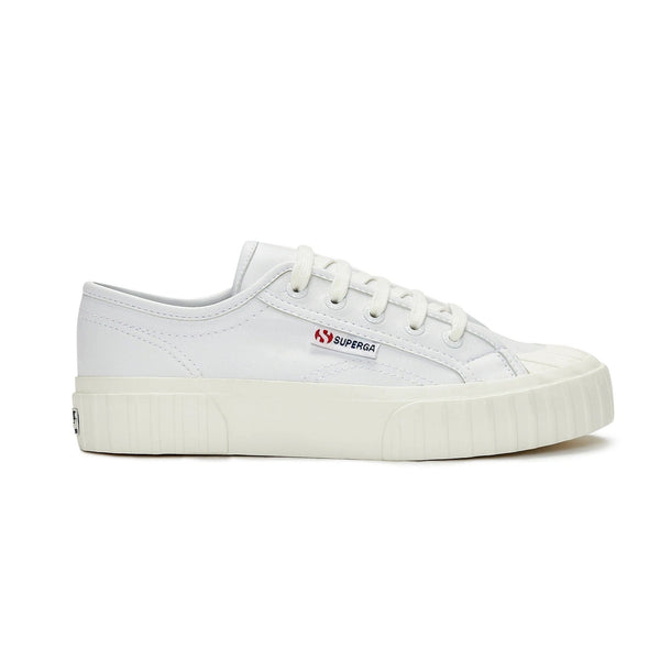Superga 2630 Stripe Vegan Faux Leather Sneaker - White Avorio Superga